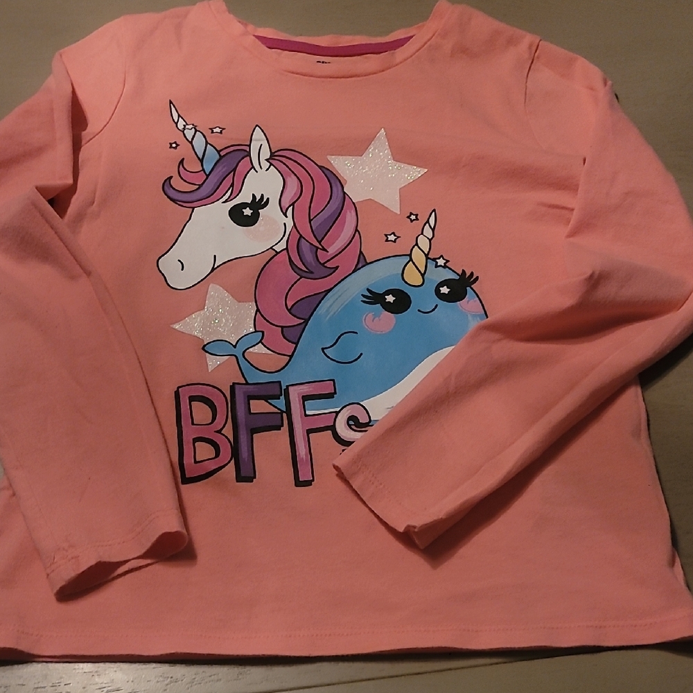 Magical Friends Long Sleeve Kids Tee - Pink